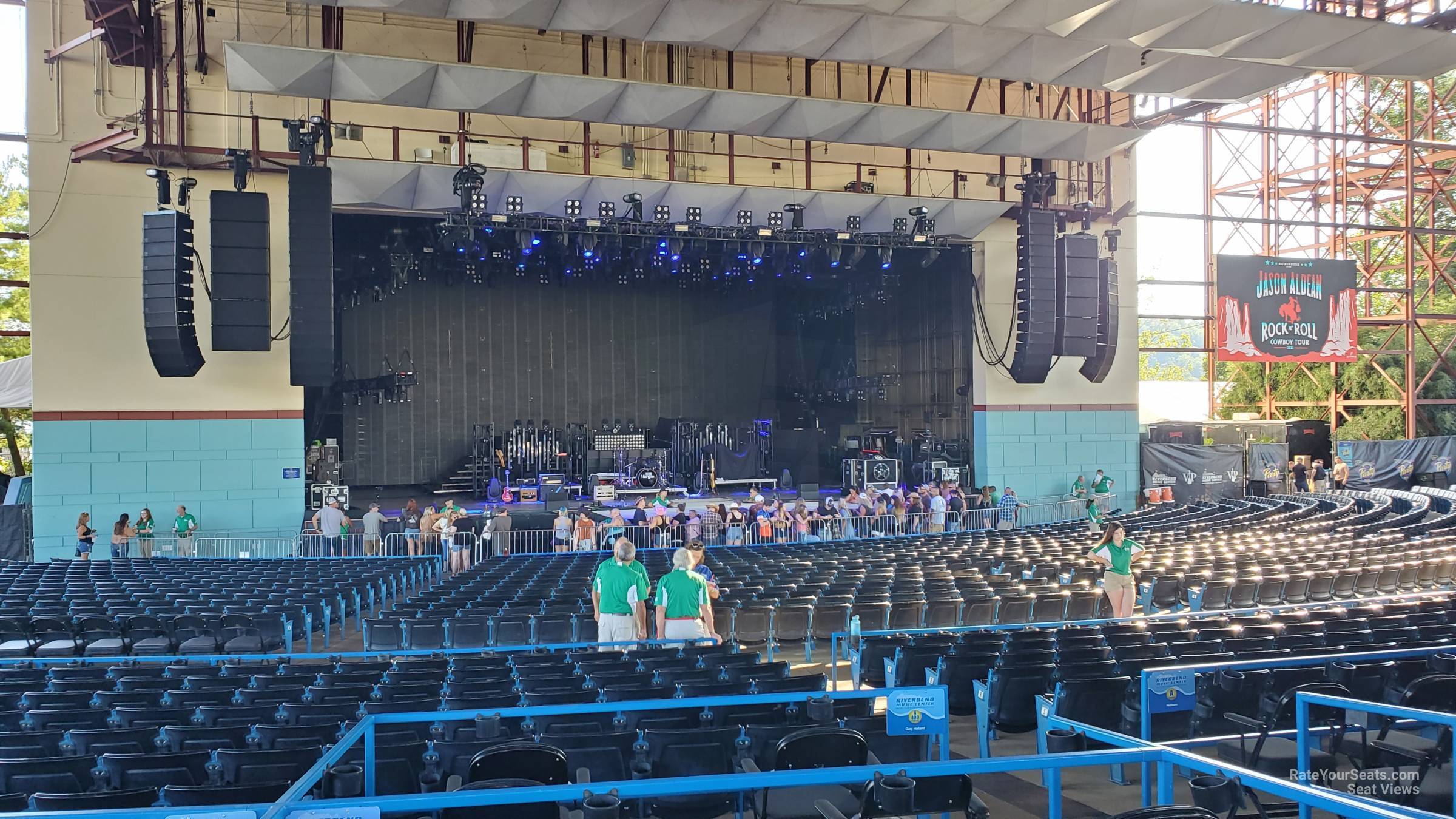 vip box seats seat view  - riverbend music center